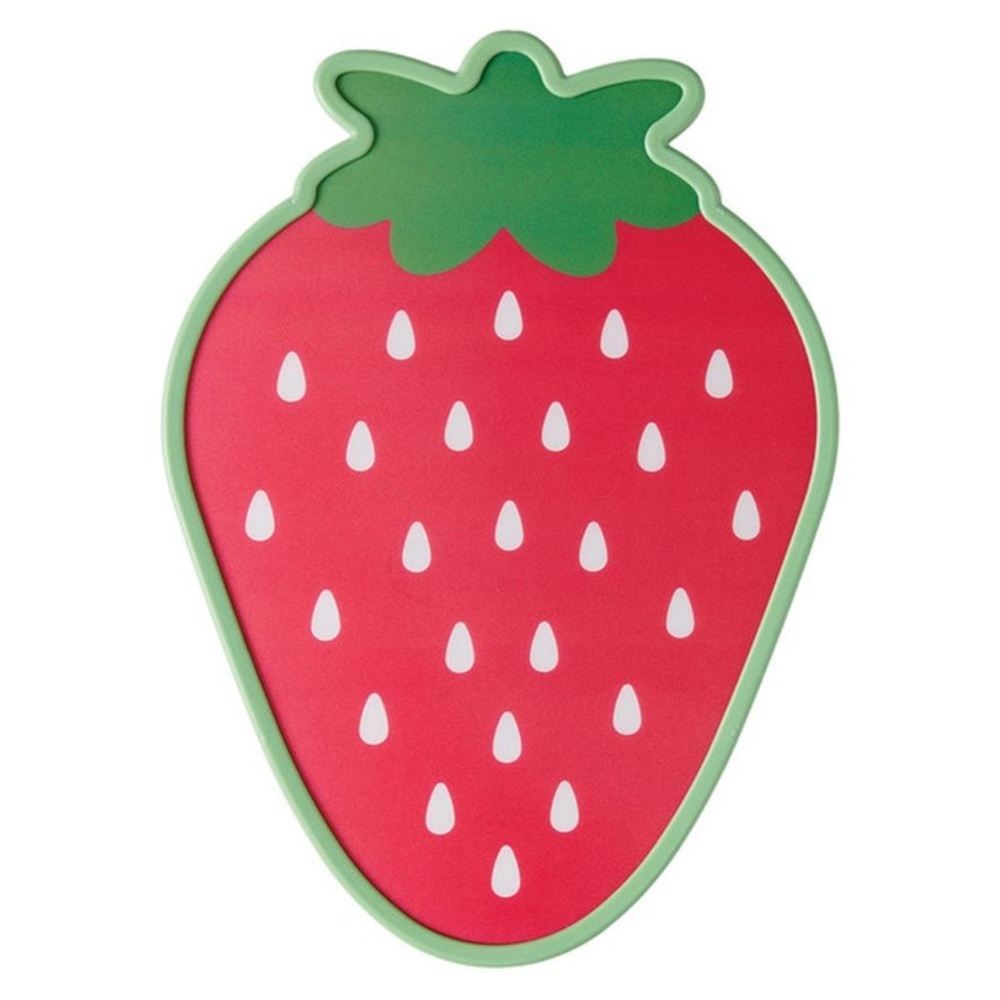 Crofton Strawberry Fruit Shape Two Sided Large Surface Cutting Chopping Board
